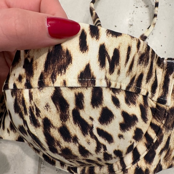 NWT J Crew Underwire Bikini Leopard Printed Swimsuit Top - Picture 2 of 7